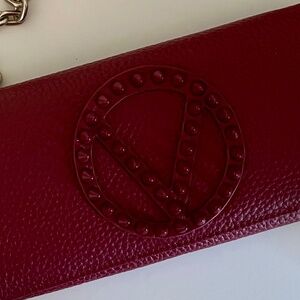 ✨ Valentino Logo-Studded Leather Wallet on Chain — BRAND NEW ✨